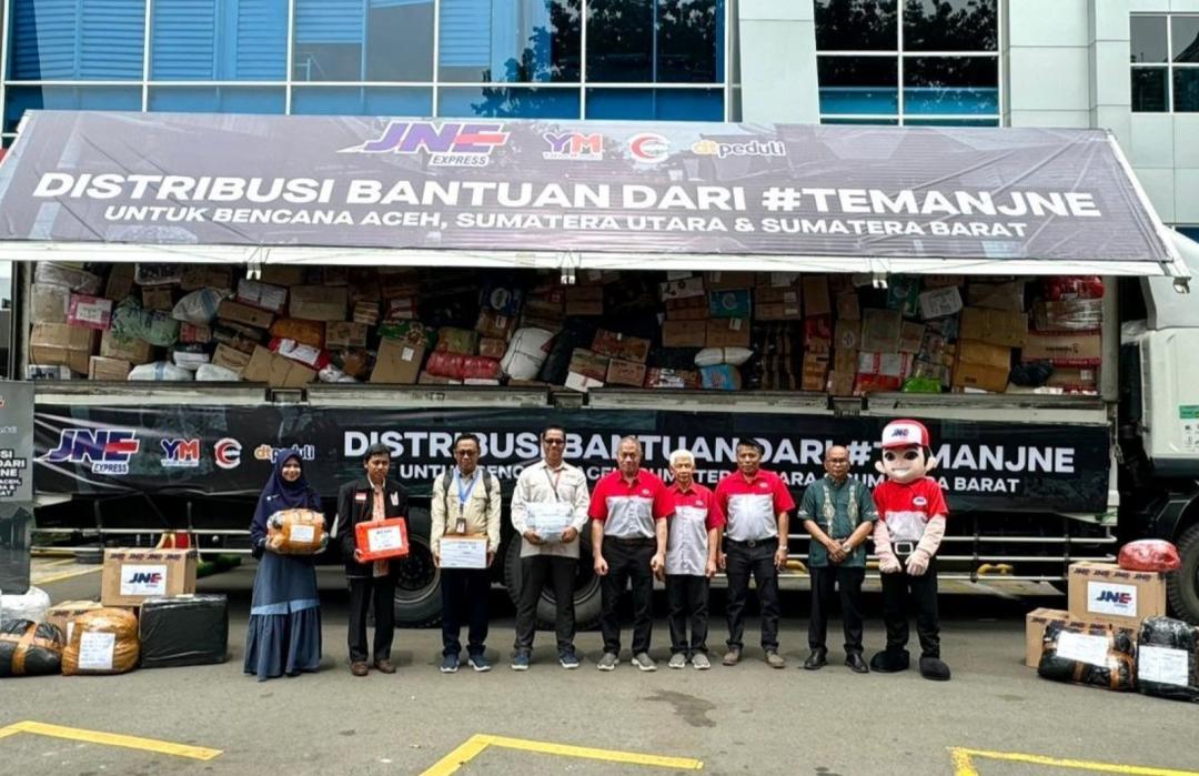 DT Peduli and JNE Aid Dispatch
